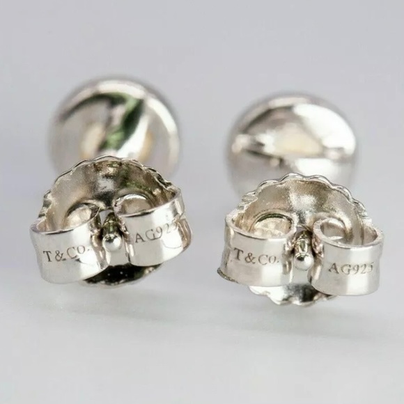 Tiffany & Co Silver Elsa Peretti Yellow Citrine By Yard Earrings w/ Pouch - Picture 3 of 4